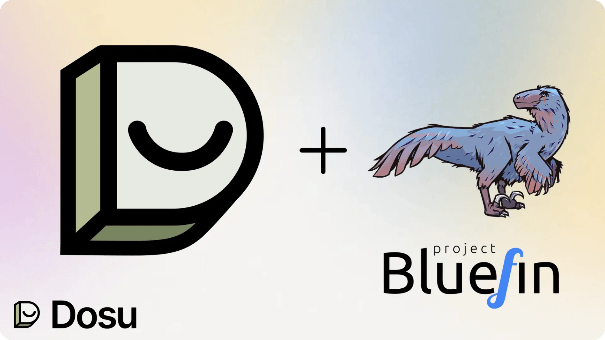 Dosu and Project Bluefin logos